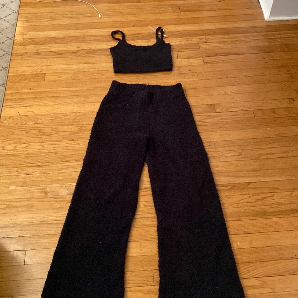 SKIMS cozy knit tank and pants